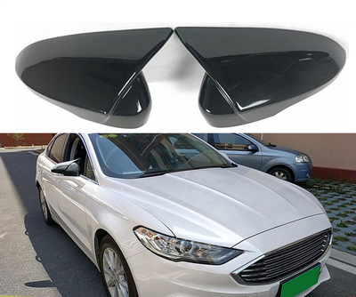 Накладки на зеркала Ford Fusion черный глянец (13-18 г.в.) тюнинг фото