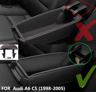 Крышка подлокотника центральной консоли Audi A6 C5 тюнинг фото