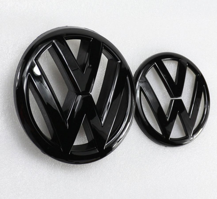 Комплект емблем фольксваген для VW Golf 6 , чорний глянець тюнінг фото