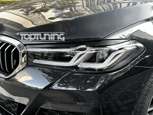 Накладки на фари, вії BMW 5 G30 / G31 (2021-2023) ABS-пластик тюнінг фото