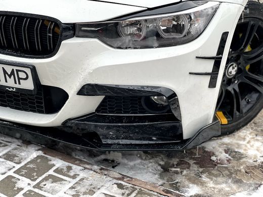 Накладки на протитуманки BMW F30/F31 М Sport чорний глянець тюнінг фото