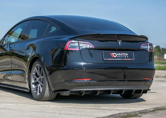 Спойлер багажника Tesla Model Y стиль Makston Design чорний глянсовий (2020-...) тюнінг фото
