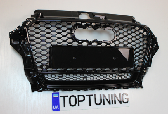 Решетка радиатора Audi A3 8V стиль RS3 + квадро (12-16 г.в.) тюнинг фото