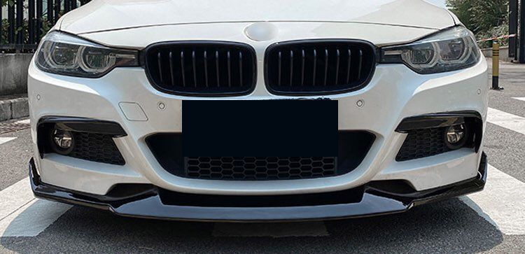 Накладки на противотуманки BMW F30 / F31 М Sport черный глянец тюнинг фото