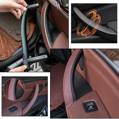 Комплект внутренних ручек дверей BMW X5 F15 / X6 F16 чорные (3 ручки) тюнинг фото