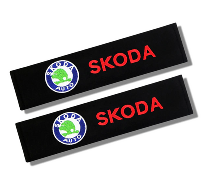 Накладки (чохли) для ременя безпеки Skoda тюнінг фото