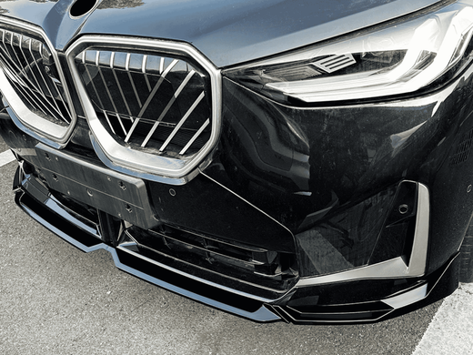 Накладка переднього бампера BMW X3 G45 MP 2025+ чорний глянець  тюнінг фото