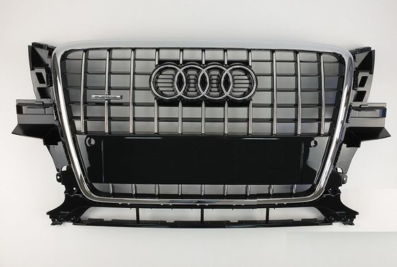 Решітка радіатора Ауді Q5 S Quattro, чорна + хром (08-12 р.в.) тюнінг фото