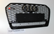 Решітка радіатора Ауді A6 C7 стиль RS6, чорна глянец (14-18 р.в.) тюнінг фото
