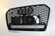 Решітка радіатора Ауді A6 C7 стиль RS6, чорна глянец (14-18 р.в.) тюнінг фото