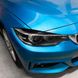 Накладки на фари, вії BMW 4 F32 / F33 / F36 чорний глянець ABS-пластик тюнінг фото