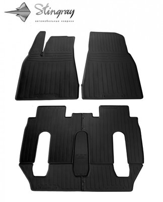 Коврики в машину (7 шт) для Tesla Model X (6 Seats) (2015-...) тюнинг фото