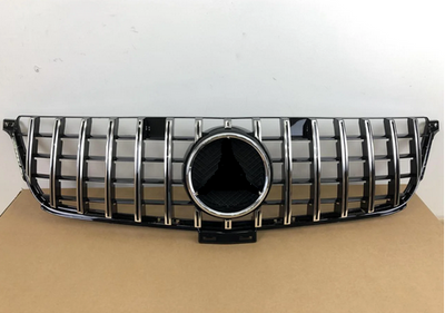 Решетка радиатора MERCEDES W166 стиль GT Chrome Black (2015-2018) тюнинг фото