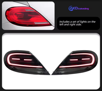 Оптика задня, ліхтарі VW Beetle Led димчасті (13-19 р.в.) тюнінг фото