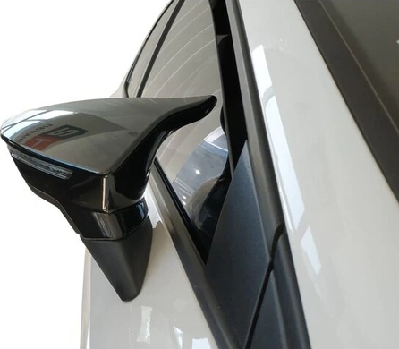 Накладки на зеркала Seat Leon MK3 черный глянец (12-18 г.в.) тюнинг фото