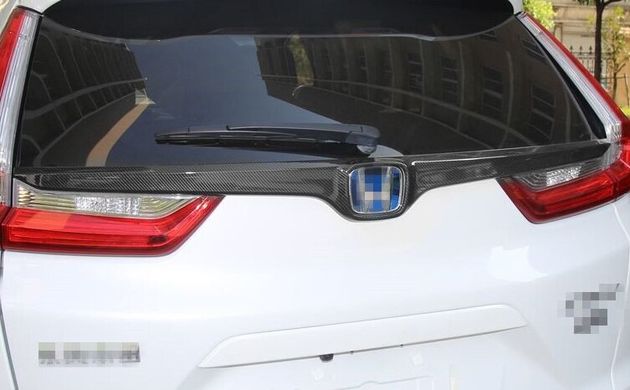 Накладка на задні двері Honda CRV, під карбон (2017 -...) тюнінг фото