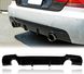 Диффузор (накладка) на задний бампер BMW E92 / E93 M-Sport черная глянцевая тюнинг фото
