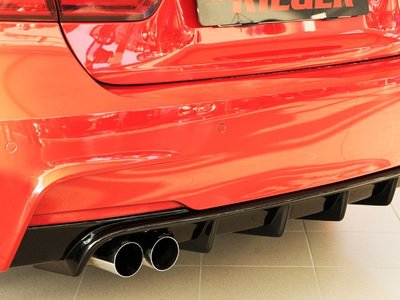 Накладка на задний бампер BMW F30 М-Performance тюнинг фото