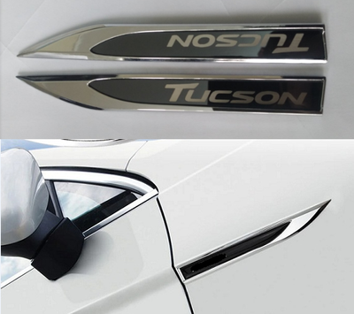 Хромированные накладки на кузов Hyundai Tucson 3 (15-20 г.в.) тюнинг фото