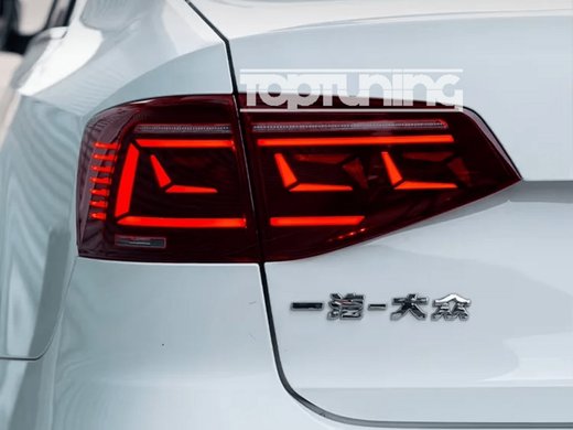 Оптика задняя, фонари с желтым поворотом Volkswagen Jetta 6 (15-18 г.в.)  тюнинг фото