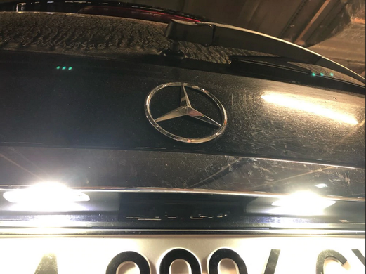 Подсветка номера для Mercedes-Benz тюнинг фото