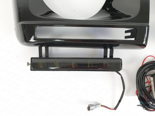 Рамки фар з LED Мерседес W463 G55 стиль AMG (90-15 р.в.) тюнінг фото
