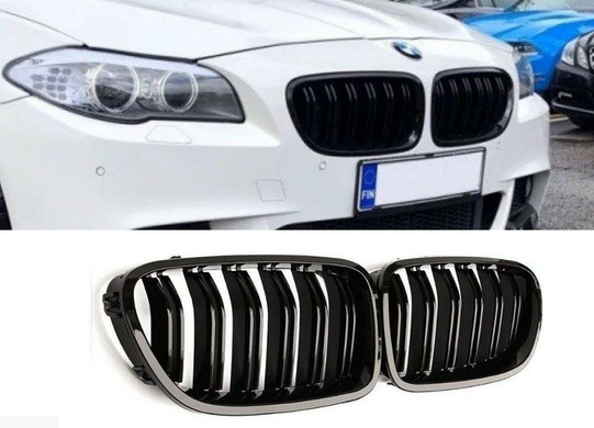 Решітка радіатора BMW E63 / E64 стиль М чорна глянсова тюнінг фото