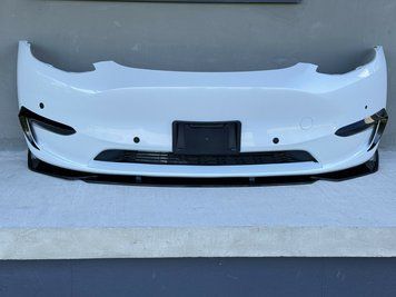 Бампер передний на Tesla Model Y Оригинал тюнинг фото