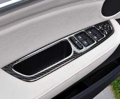 Накладки панелі підйомника вікон BMW X5 E70 / X6 E71 карбон тюнінг фото