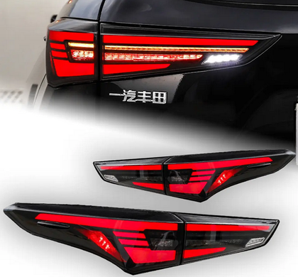 Оптика ззаду, ліхтарі Toyota Highlander Full LED (2021-...) тюнінг фото