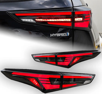 Оптика ззаду, ліхтарі Toyota Highlander Full LED (2021-...) тюнінг фото