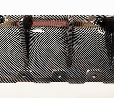 Накладка заднього бампера БМВ 5 F10 у стилі М-Performance під карбон (здвоєний. вихлоп з 2-х сторін) тюнінг фото