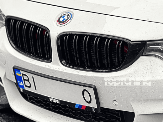 Решітка BMW 4 F32/F33/F36 стиль М4, чорний глянець тюнінг фото