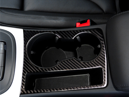 Карбоновая накладка на подстаканник Audi A4 B8 тюнинг фото