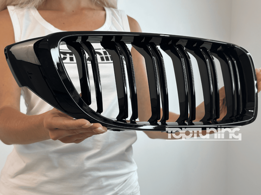 Решітка BMW 4 F32/F33/F36 стиль М4, чорний глянець тюнінг фото