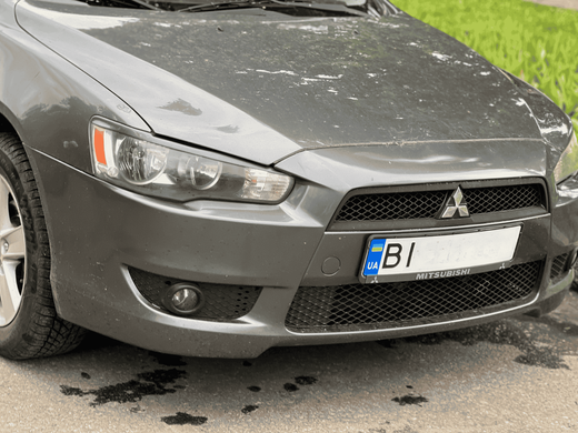 Реснички Mitsubishi Lancer X, накладки фар Лансер 10 тюнинг фото