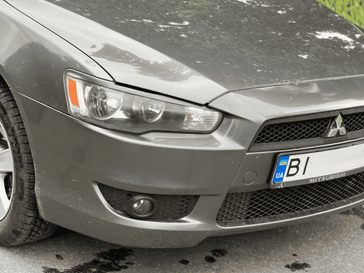 Реснички Mitsubishi Lancer X, накладки фар Лансер 10 тюнинг фото