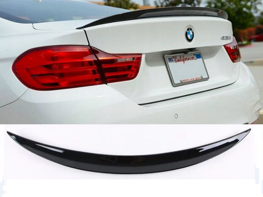 Спойлер BMW 4 F32 стиль Performance чорний глянсовий (ABS-пластик) тюнінг фото