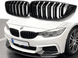 Решітка BMW 4 F32/F33/F36 стиль М4, чорний глянець тюнінг фото
