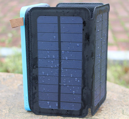 Портативное складное зарядное устройство (павербанк) с солнечной панелью тюнинг фото