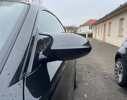 Накладки на дзеркала BMW E90/E91/E92/E93 дорестайл під карбон тюнінг фото