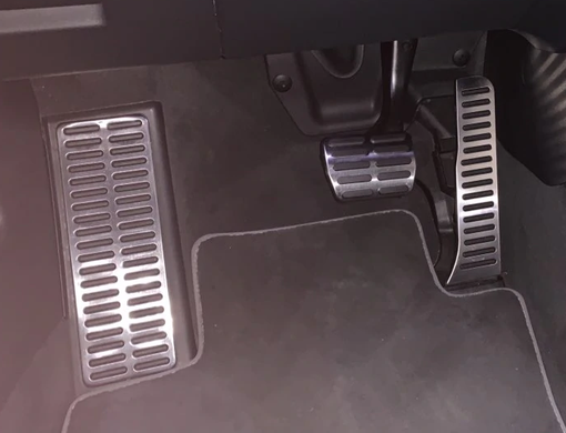 Накладки на педали Audi Q3, автомат (14-18 г.в.) тюнинг фото