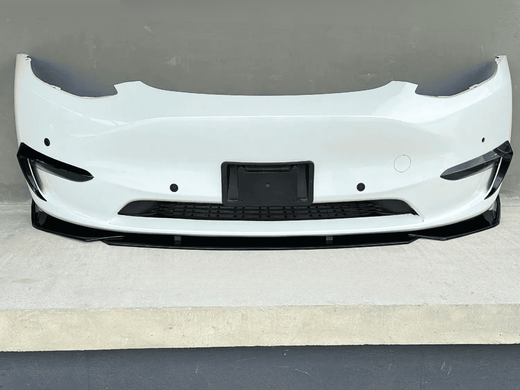 Накладка переднего бампера Tesla Model Y тюнинг фото