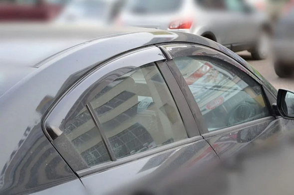 Дефлектори вікон вітровики Mazda 3 II седан (10-13 р.в.)  тюнінг фото