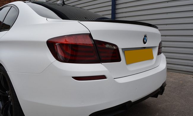 Спойлер BMW F10 стиль М5 тонкий черный глянцевый (ABS-пластик) тюнинг фото