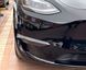 Накладки переднего бампера Tesla Model 3 черный глянец (17-21 г.в.) тюнинг фото