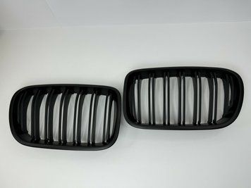Решітка радіатора (ніздрі) BMW X3 F25 стиль М чорна матова (10-14 р.в.) тюнінг фото