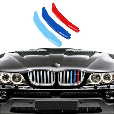 Вставки в решетку радиатора BMW X5 E53 (04-06 г.в.) тюнинг фото