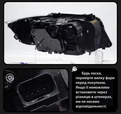 Оптика передняя, светодиодные фары на БМВ E90 (09-012) Xenon тюнинг фото