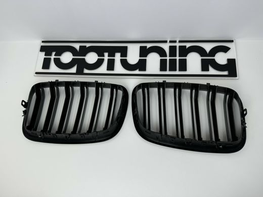 Решетка радиатора BMW X5 Е70, X6 E71 м стиль, матовая тюнинг фото